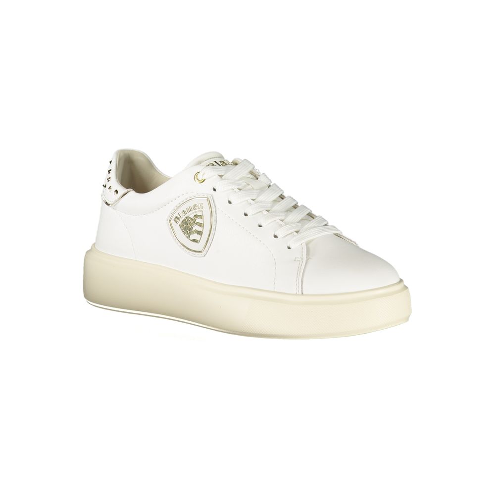 White Leather Women Sneaker