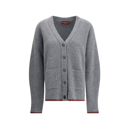 Gray Wool Cardigan