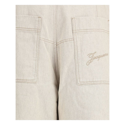 Beige Cotton Jeans Denim