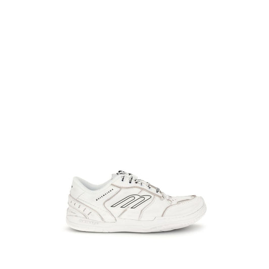 White Calf Leather Bos Taurus Athletic Sneakers