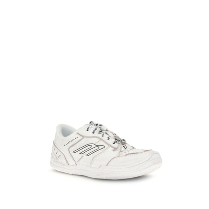 White Calf Leather Bos Taurus Athletic Sneakers