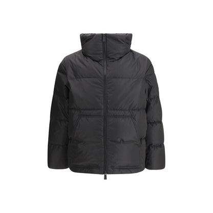 Black Polyamide Full-Length Jacket