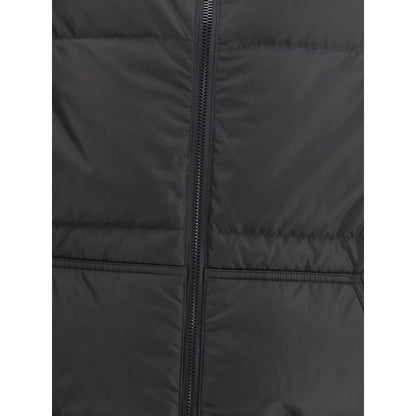 Black Polyamide Full-Length Jacket
