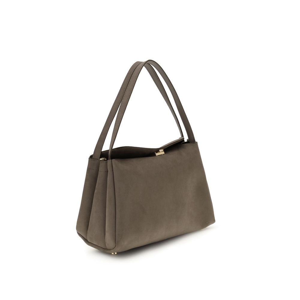 Brown Polyester Shoulder Bag