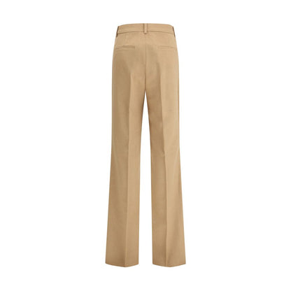 Beige Camel Hair  Casual Pants