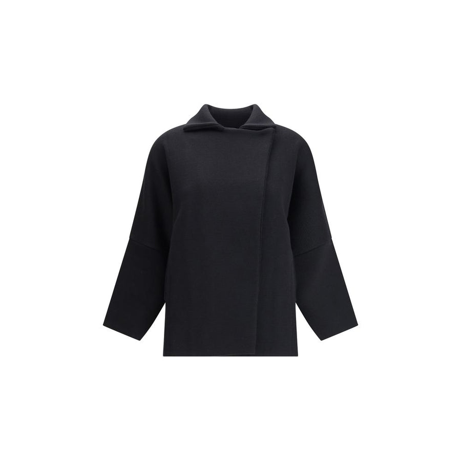 Black Merino Wool Coat