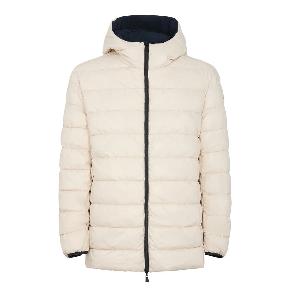 Orange Polyester Men's Reversible Jacket