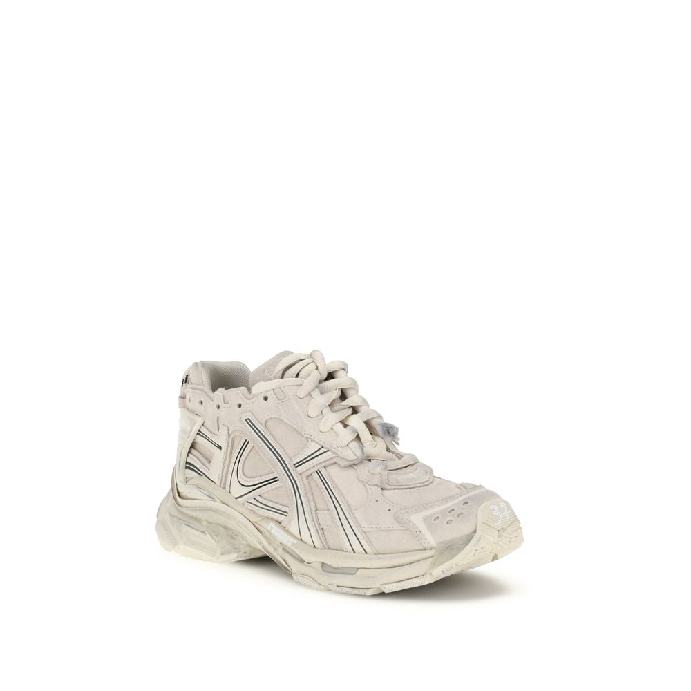 Beige Rubber Athletic Sneakers