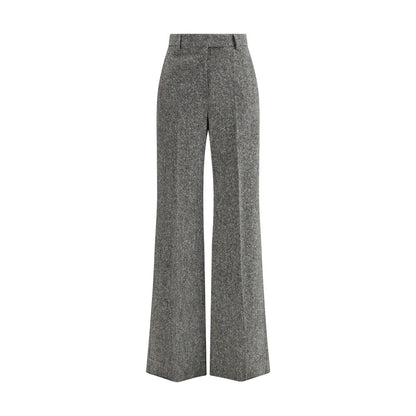 Gray Fleece Wool Pants