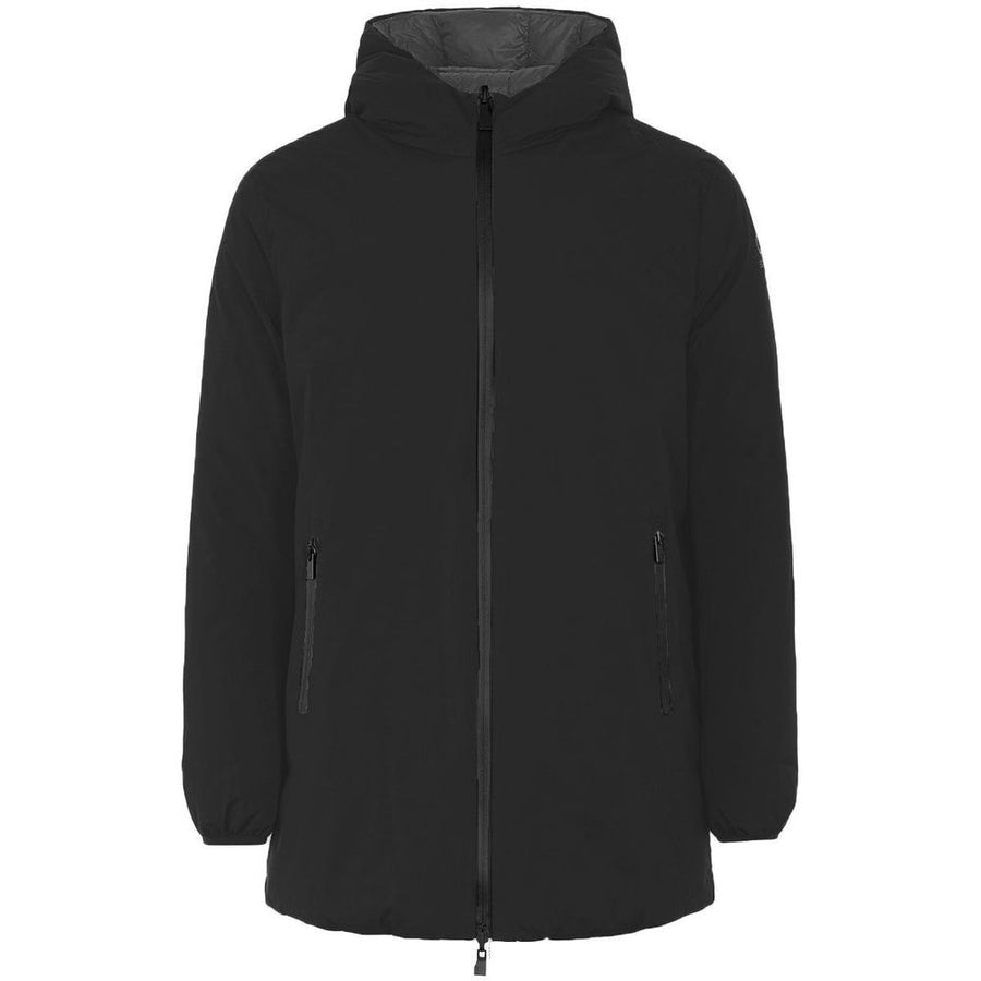 Black Polyester Jackets & Coat