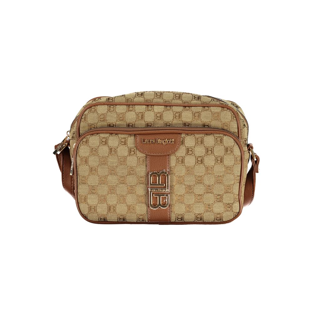 Beige Polyester Women Handbag