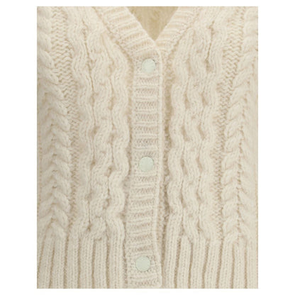 Cream Alpaca Vicugna Pacos Cardigan