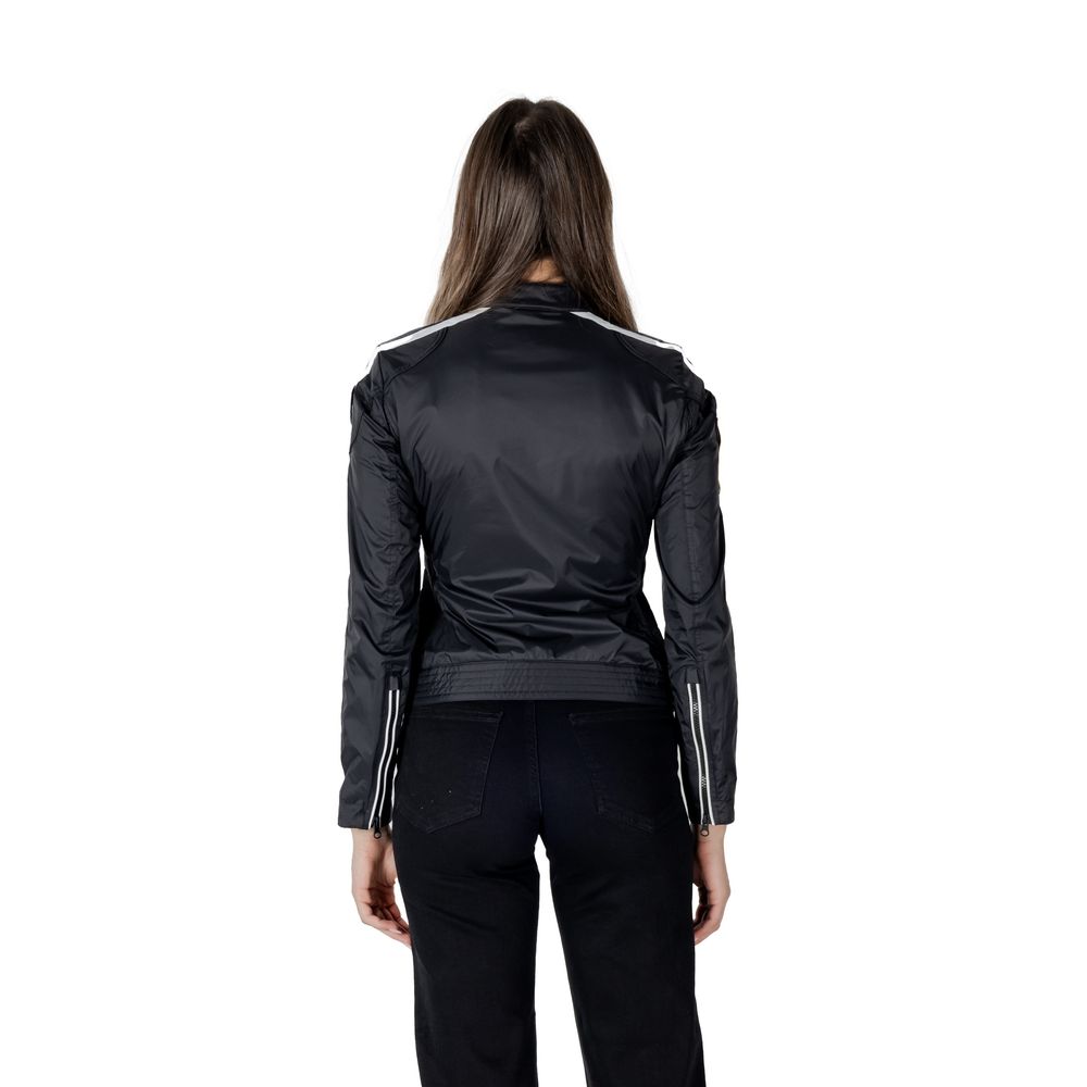 Black Polyamide Biker Jacket