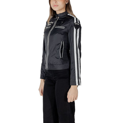 Black Polyamide Biker Jacket
