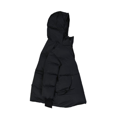 Black Polyamide Full-Length Jacket