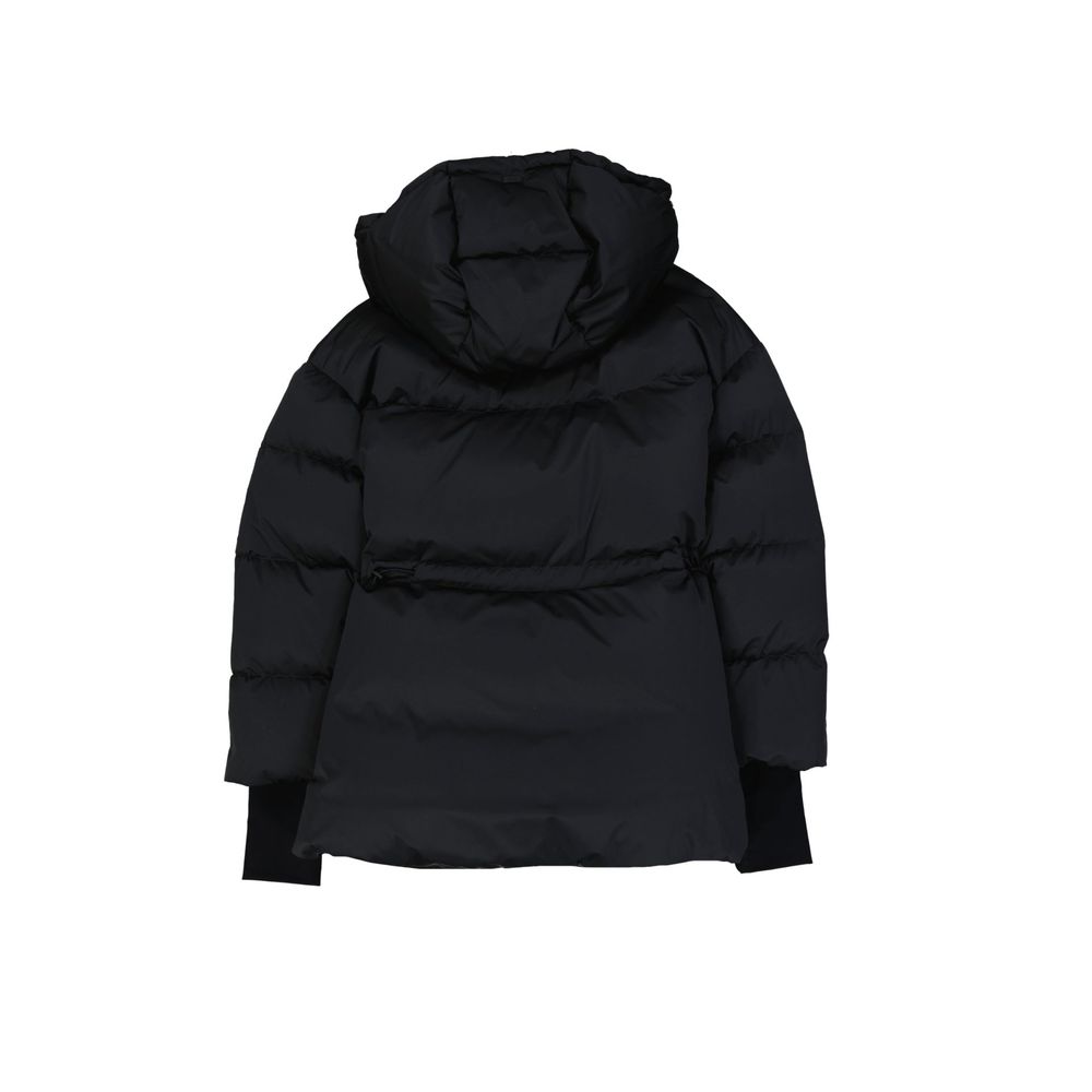 Black Polyamide Full-Length Jacket