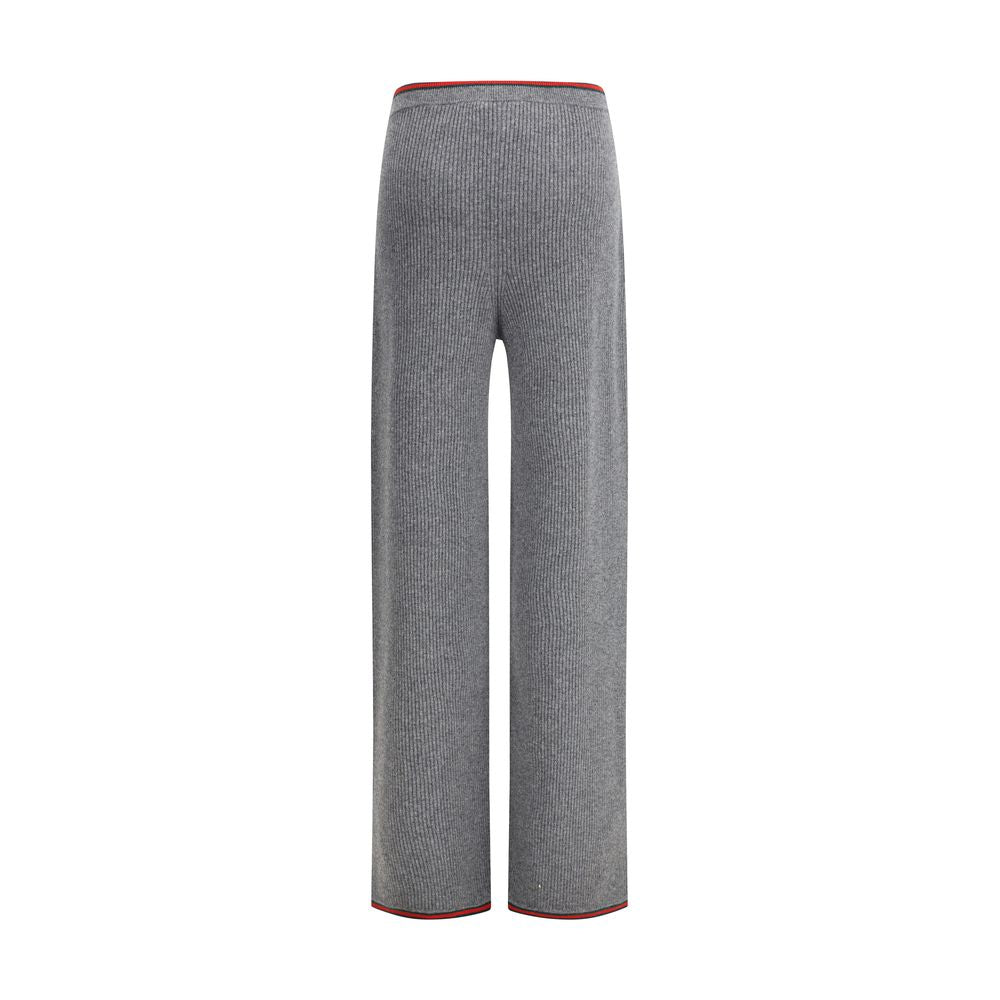 Gray Wool Casual Pants