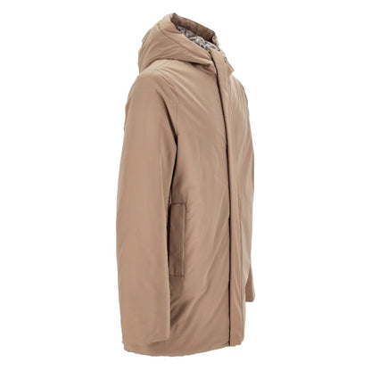 Beige Polyester Jackets & Coat