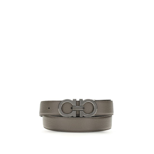 Gray Calf Leather Bos Taurus Belt