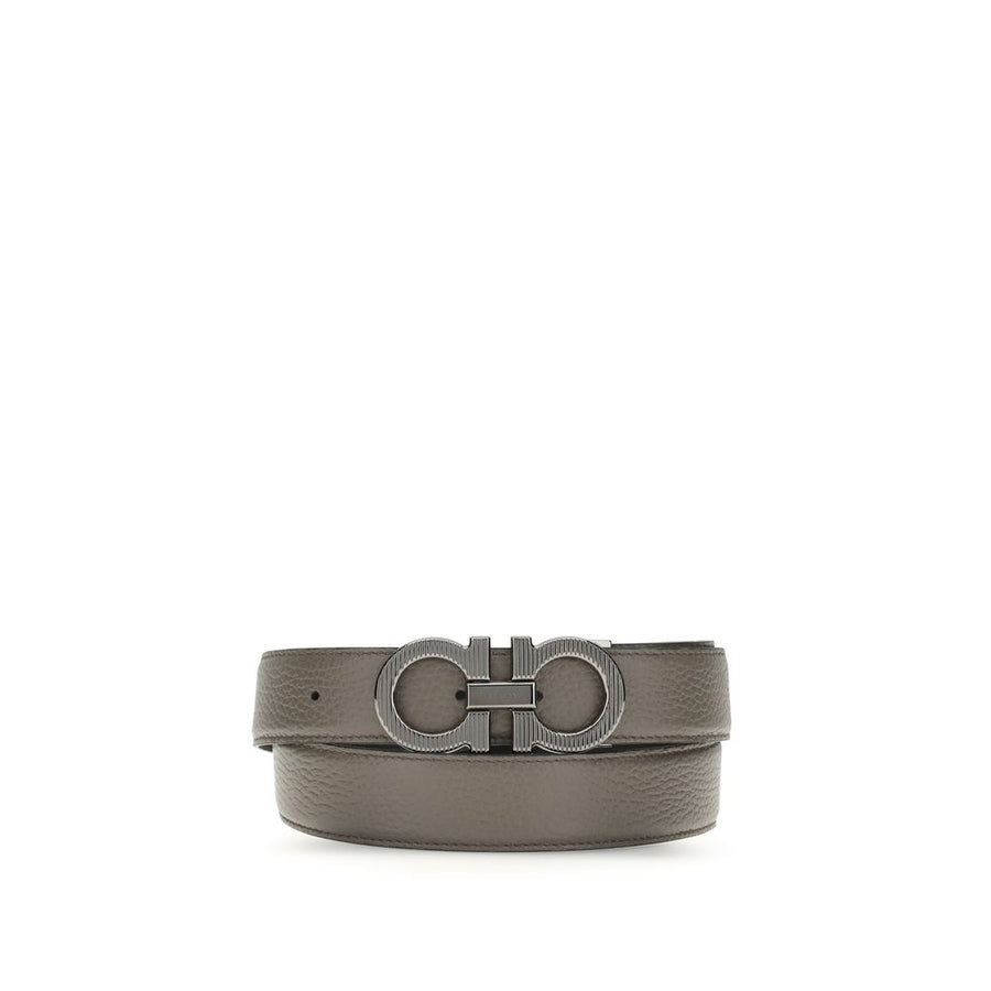Gray Calf Leather Bos Taurus Belt