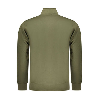 Green Cotton Men Sweater
