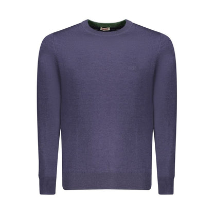 Blue Polyester Men's Sweater