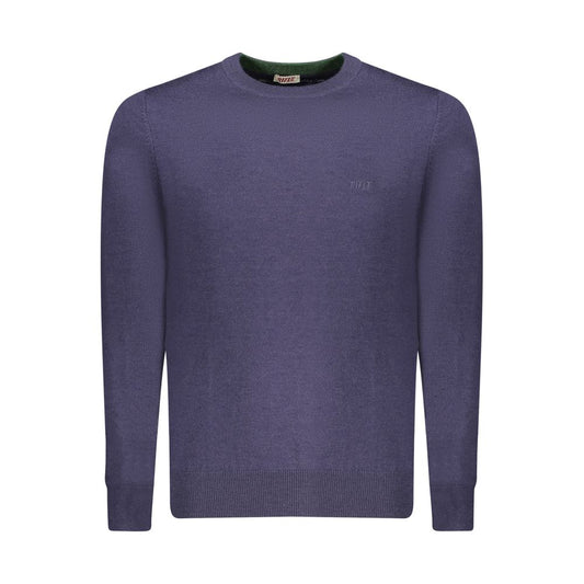 Blue Polyester Men's Sweater