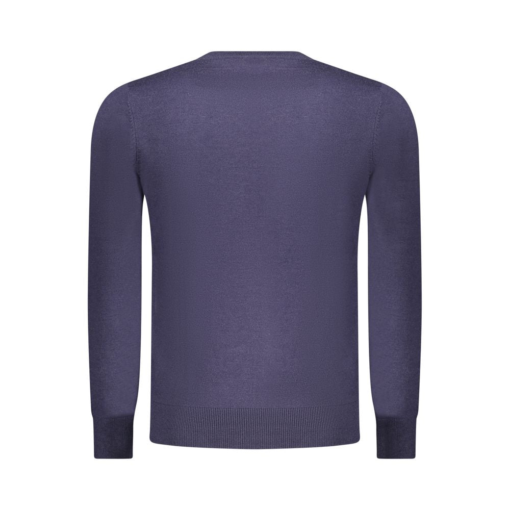 Blue Polyester Men's Sweater
