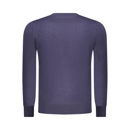 Blue Polyester Men's Sweater