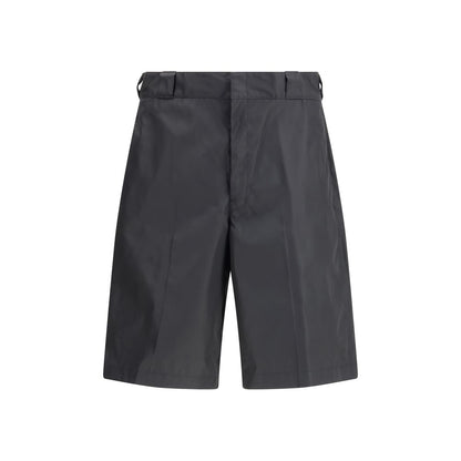 Black Recycled Polyamide Bermuda Shorts