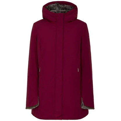 Red Polyester Jackets & Coat
