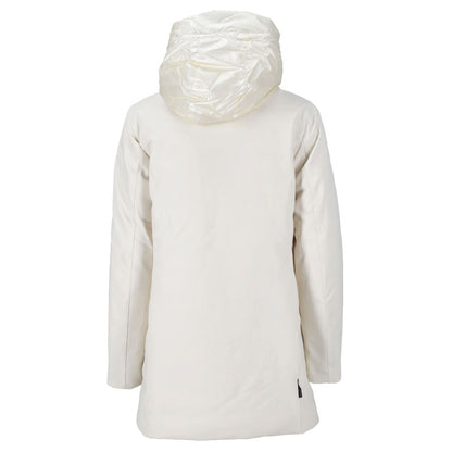 White Polyester Jackets & Coat