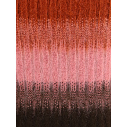 Multicolor Mohair Midi Skirt