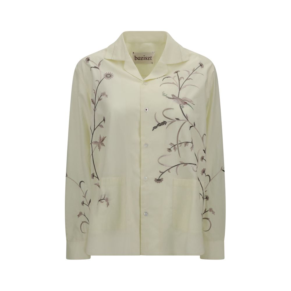 Bicolor Cotton Pattern Shirt