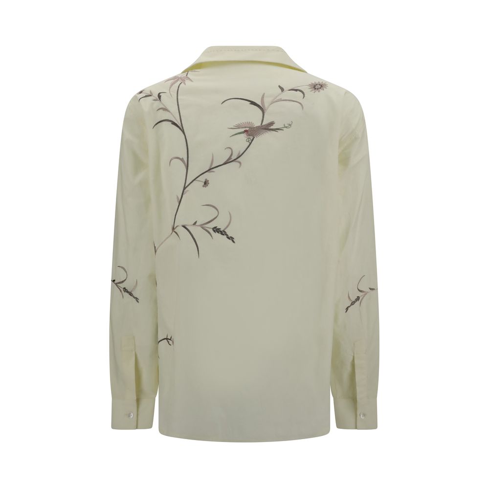 Bicolor Cotton Pattern Shirt