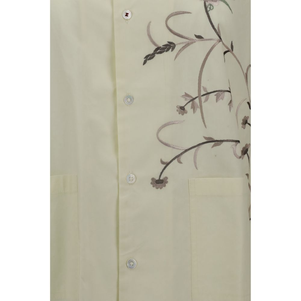 Bicolor Cotton Pattern Shirt