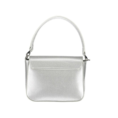 Argento Polyurethane Women Handbag