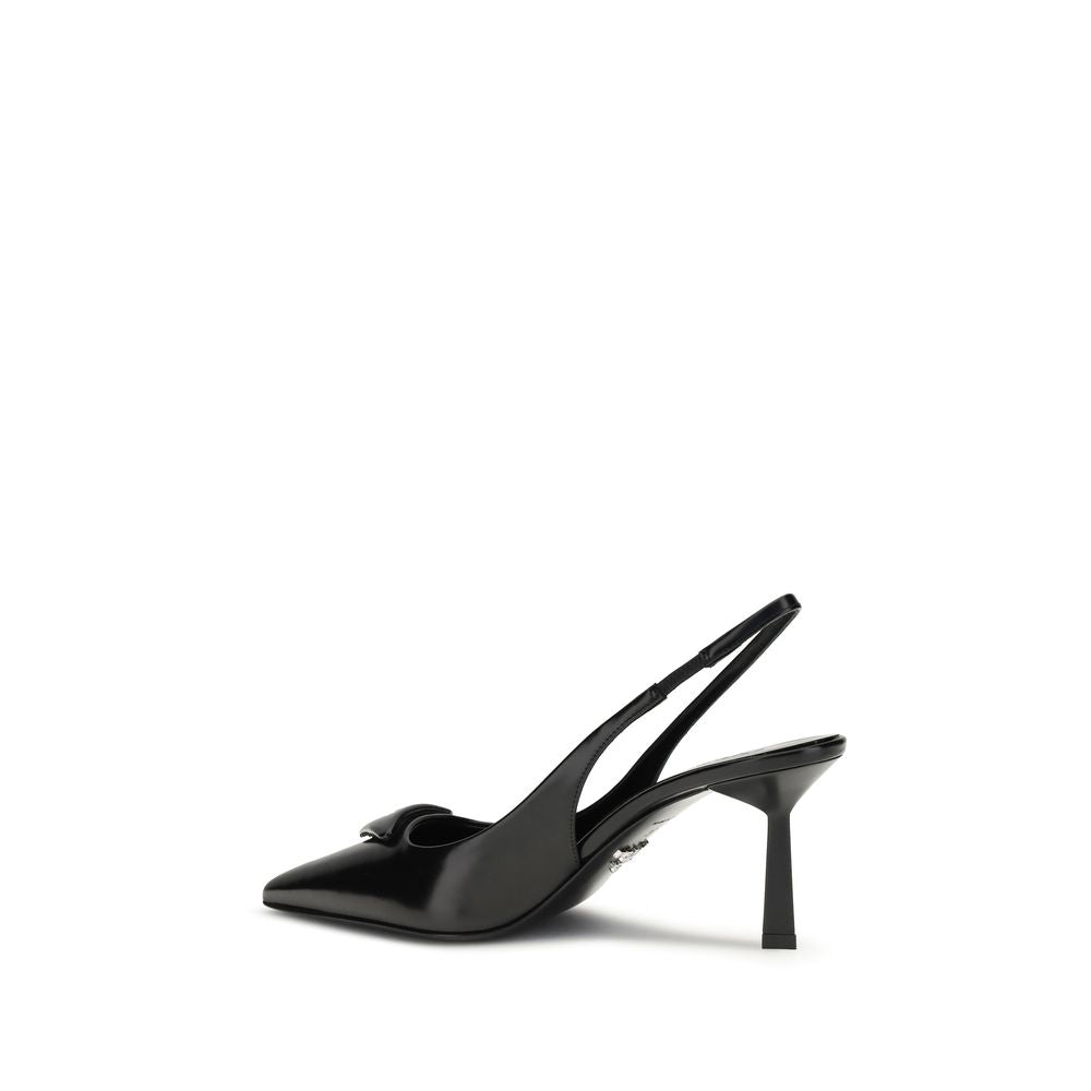 Black Calf Leather Bos Taurus High Heel Pumps