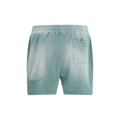 Green Cotton Bermuda Shorts