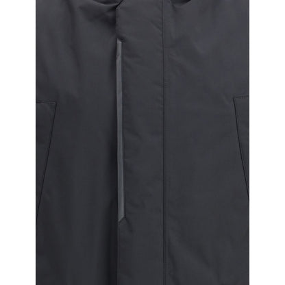 Black Polyester Parka