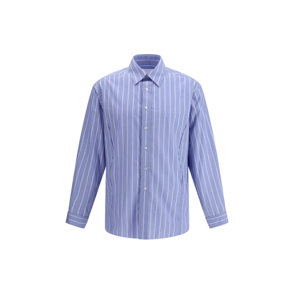 Blue Cotton Pattern Shirt