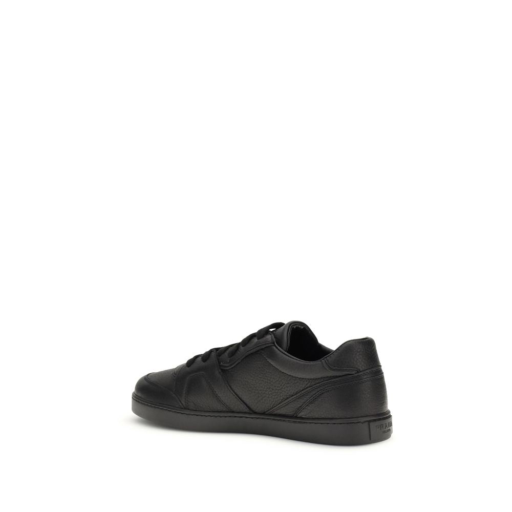 Black Calf Leather Bos Taurus Sneakers