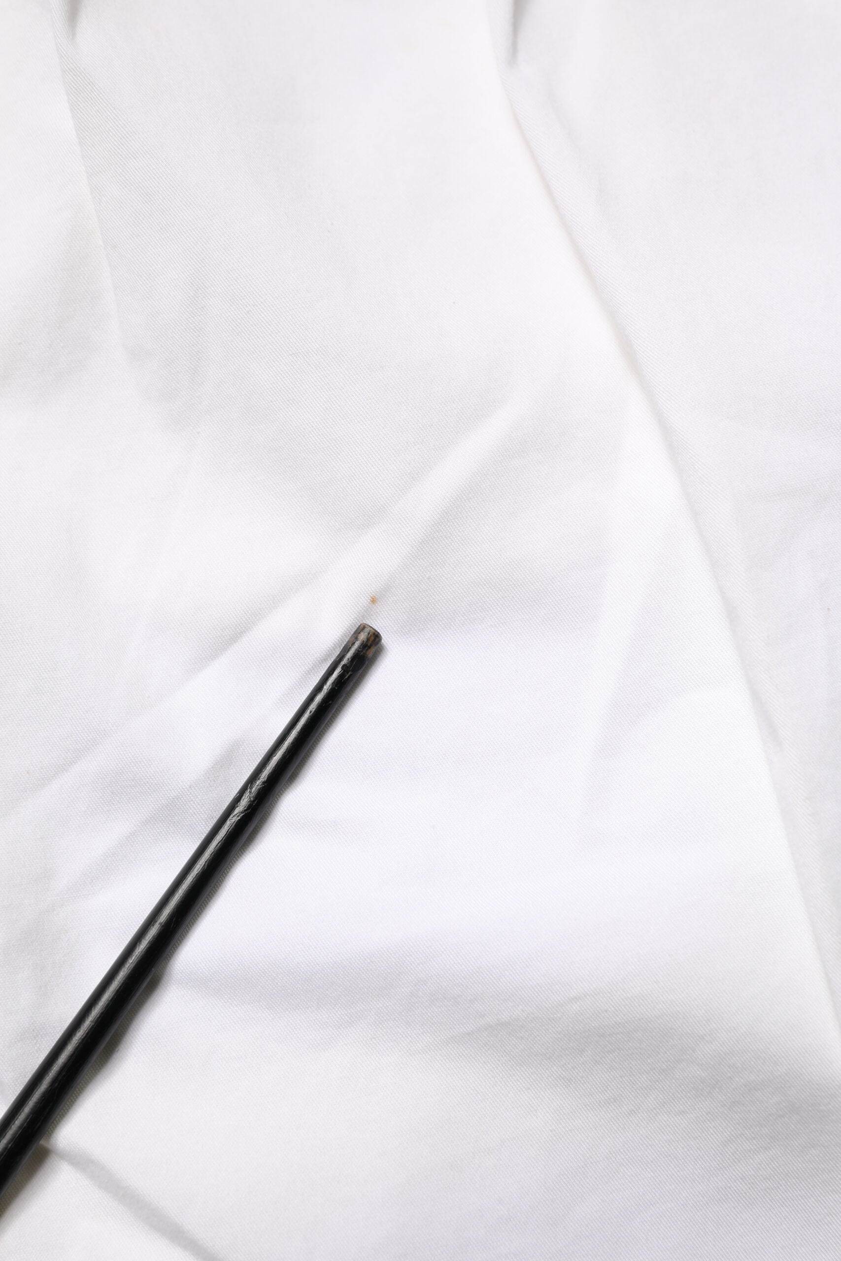 White Cotton Stretch Tapered Mid Waist Chino Pants