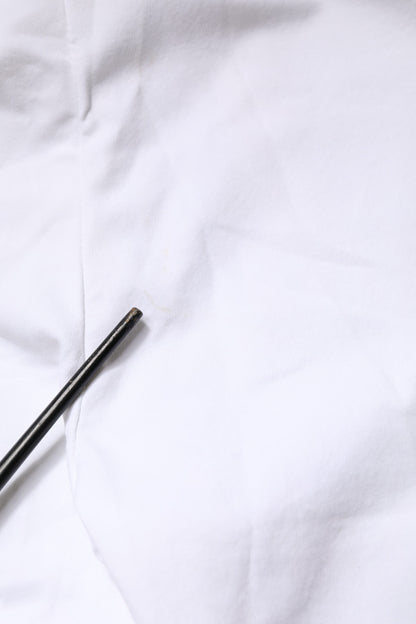 White Skinny Fit Mid Waist Men Denim Trouser Jeans