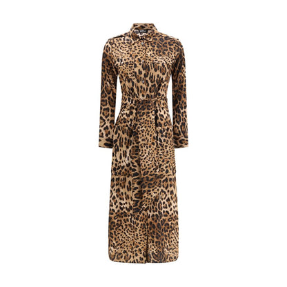 Multicolor Silk Casual Dress