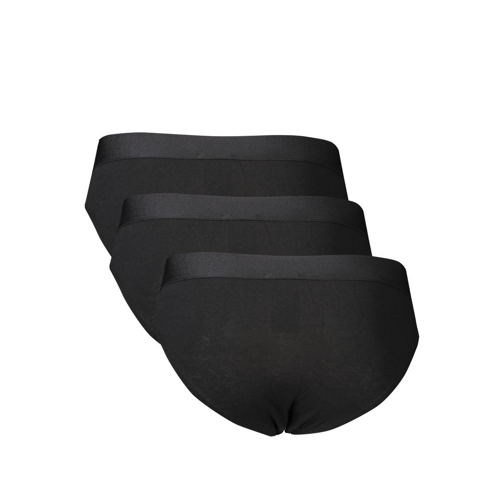 Black Polyester Men's Underwear