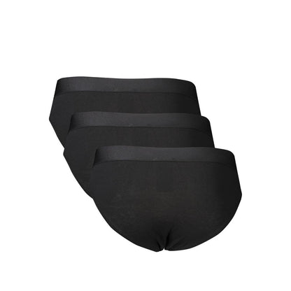Black Polyester Men's Underwear