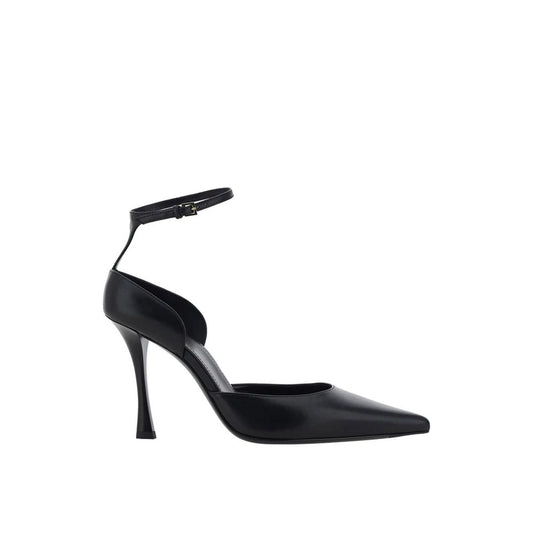 Black Lamb Leather High Heel Pumps