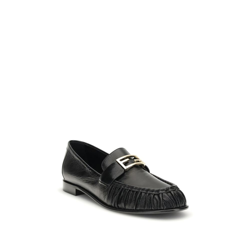 Black Calf Leather Bos Taurus Slip-On Loafers