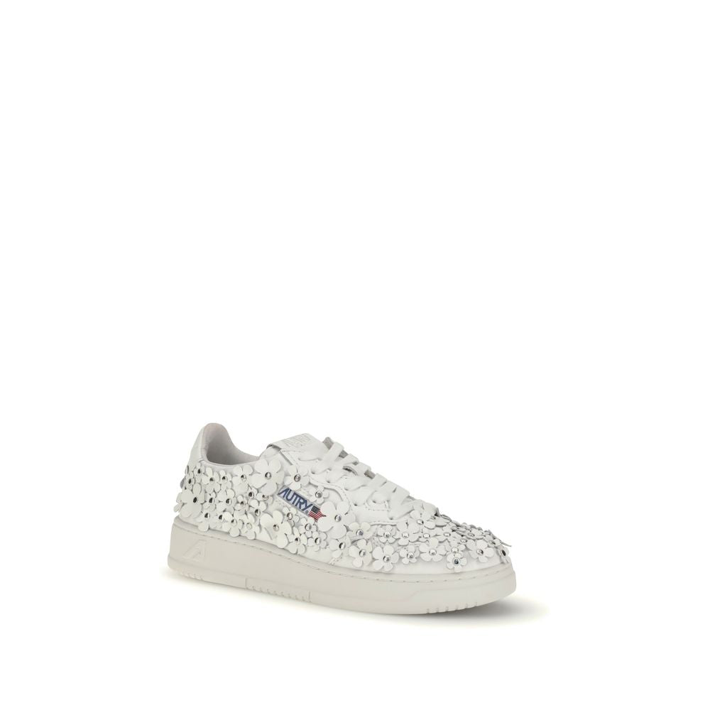 White Calf Leather Bos Taurus Low Top Sneakers